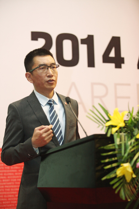 ACCA中国华北区首席代表于翔天在活动上发表致辞。